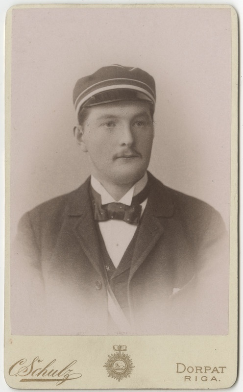 Korporatsioon "Estonia" liige Walter von Mohrenschildt, portreefoto