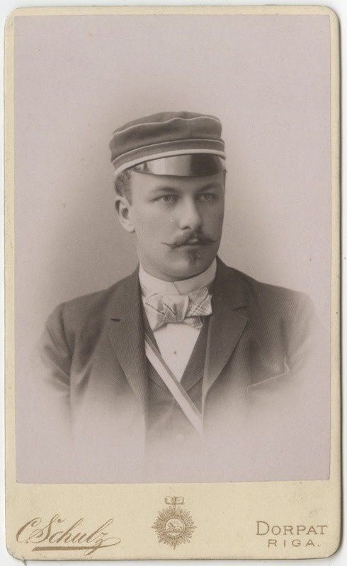 Korporatsioon "Estonia" liige Reinhold Hehn, portreefoto