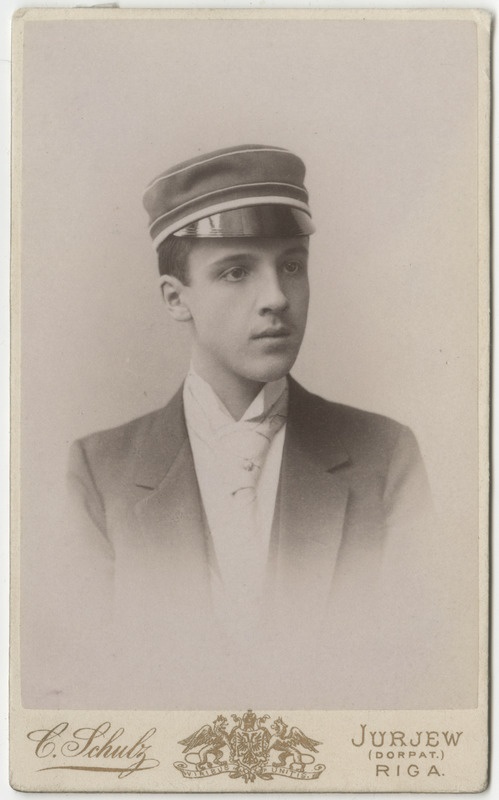 Korporatsioon "Estonia" liige Erhard Schmidt, portreefoto