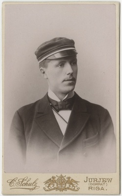 Korporatsioon "Estonia" liige Julius Schroeder, portreefoto  duplicate photo