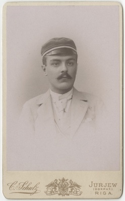 Korporatsioon "Estonia" liige Karl Hunnius, portreefoto  duplicate photo