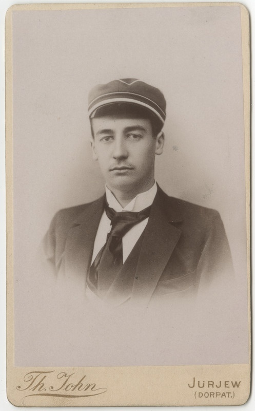 Korporatsioon "Estonia" liige Friedrich Smirnow, portreefoto