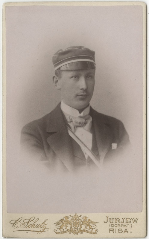 Korporatsioon "Estonia" liige Ernst von Krause, portreefoto
