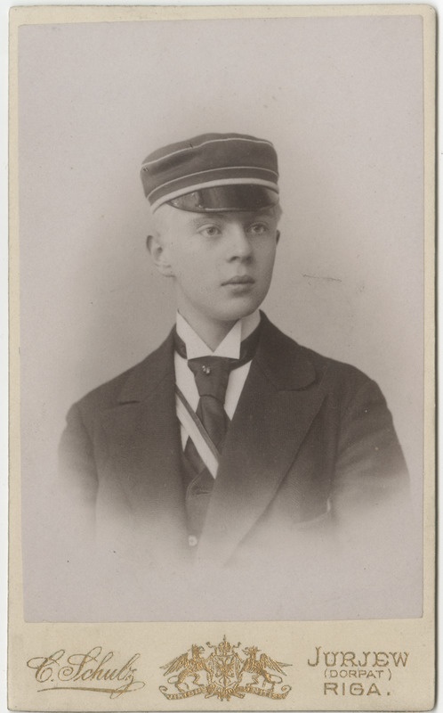 Korporatsioon "Estonia" liige Eugen Bauer, portreefoto