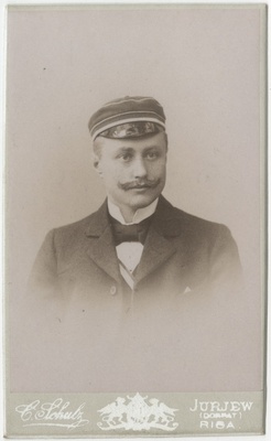 Korporatsioon "Estonia" liige Erich Mattiesen, portreefoto  duplicate photo