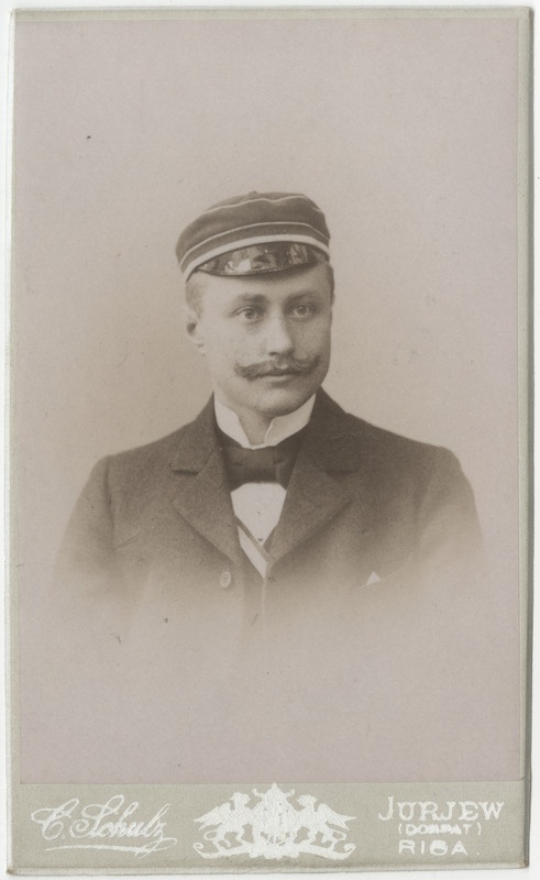 Korporatsioon "Estonia" liige Erich Mattiesen, portreefoto