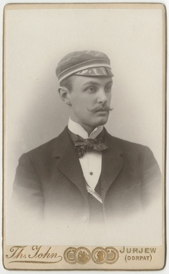 Korporatsioon "Estonia" liige Gustav von Sivers, portreefoto  duplicate photo