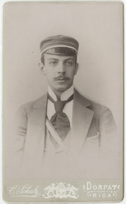 Korporatsioon "Estonia" liige Erich von Hueck, portreefoto  duplicate photo