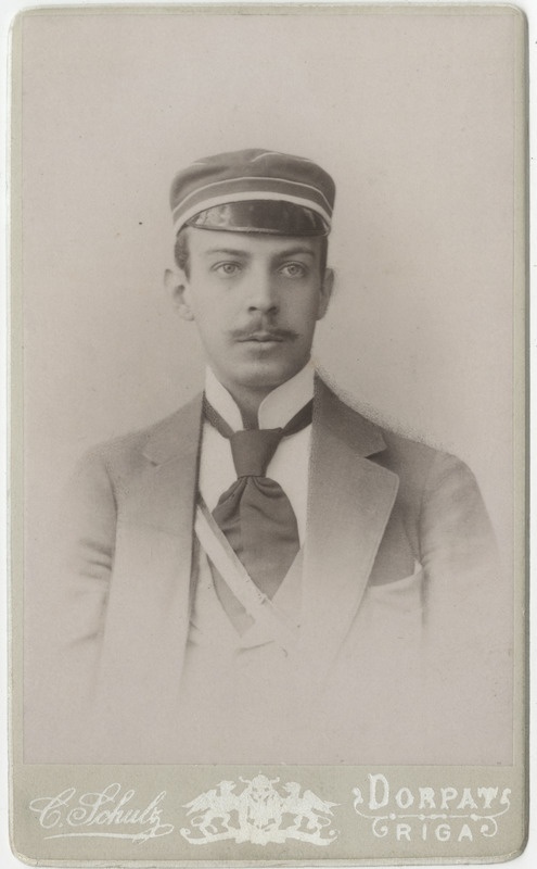 Korporatsioon "Estonia" liige Erich von Hueck, portreefoto