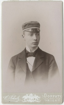 Korporatsioon "Estonia" liige parun Otto Schilling, portreefoto  duplicate photo