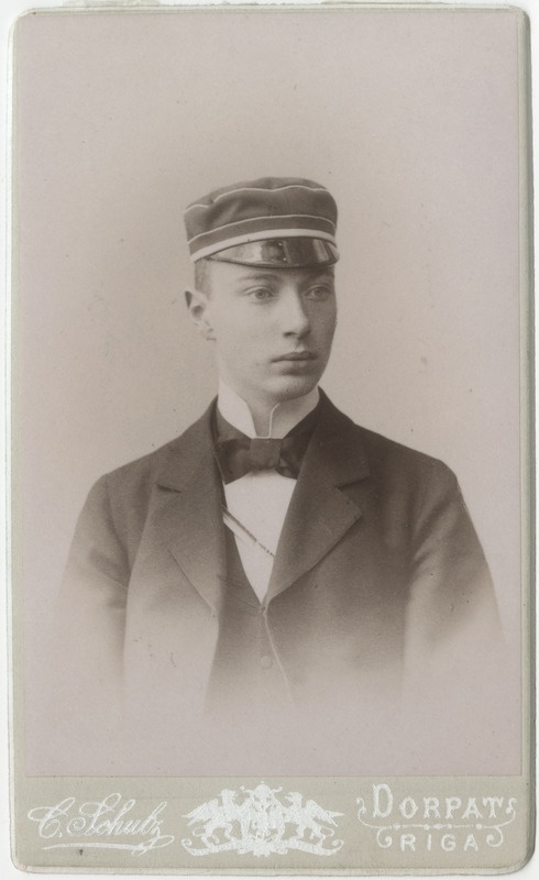 Korporatsioon "Estonia" liige parun Otto Schilling, portreefoto