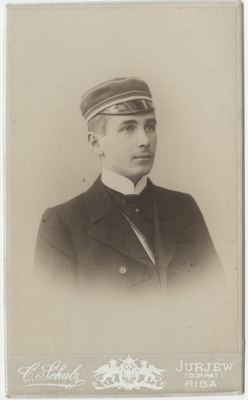 Korporatsioon "Estonia" liige Arved von Brasch, portreefoto  duplicate photo