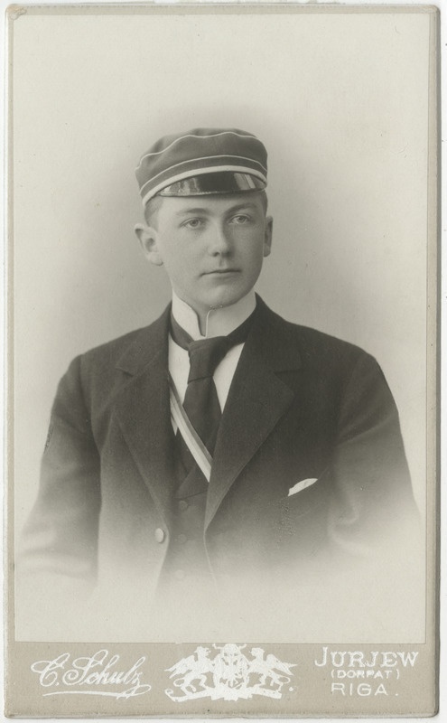 Korporatsioon "Estonia" liige Edgar Schmidt, portreefoto