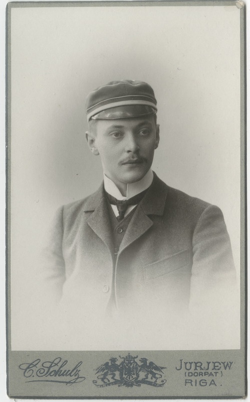 Korporatsioon "Estonia" liige Walter von Pezold, portreefoto