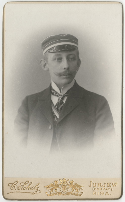 Korporatsioon "Estonia" liige Moritz Fankhaenel, portreefoto