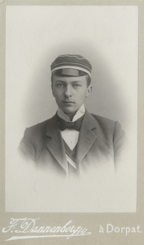Korporatsioon "Estonia" liige Otto Riesenkampff, portreefoto