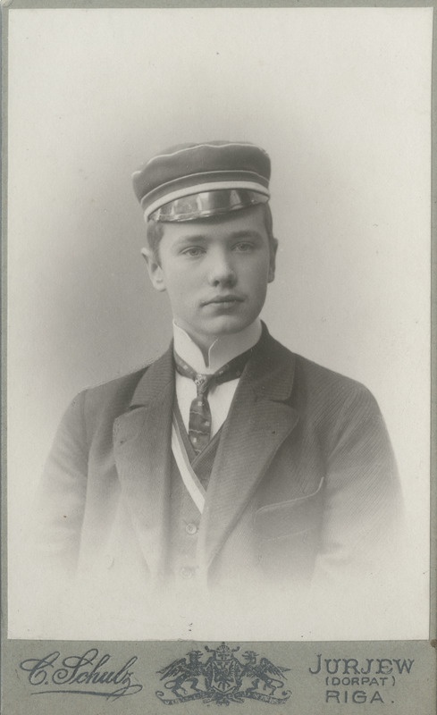 Korporatsioon "Estonia" liige Leopold Bruhns, portreefoto
