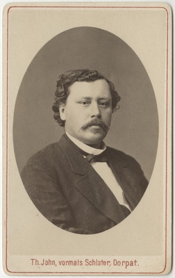 Korporatsioon "Estonia" vilistlane Maximilian Stillmark, portreefoto  duplicate photo