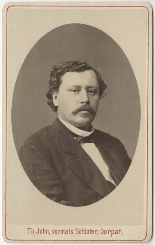 Korporatsioon "Estonia" vilistlane Maximilian Stillmark, portreefoto