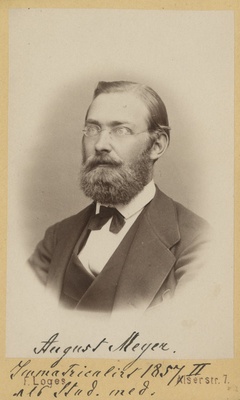 Korporatsioon "Estonia" vilistlane August Meyer, portreefoto  duplicate photo