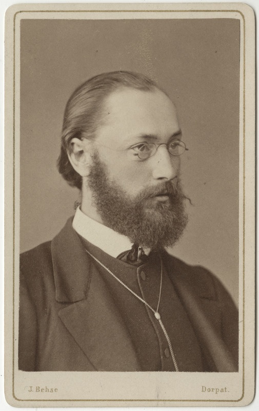 Korporatsioon "Estonia" liige William Grohmann, portreefoto