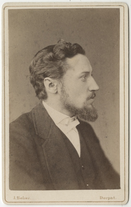 Korporatsioon "Estonia" liige Nikolai Demin, portreefoto