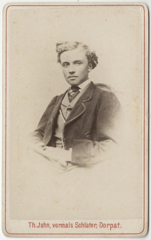 Korporatsioon "Estonia" liige krahv Woldemar Tiesenhausen, portreefoto