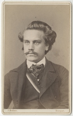 Korporatsioon "Estonia" liige Edmund Adelheim, portreefoto  duplicate photo