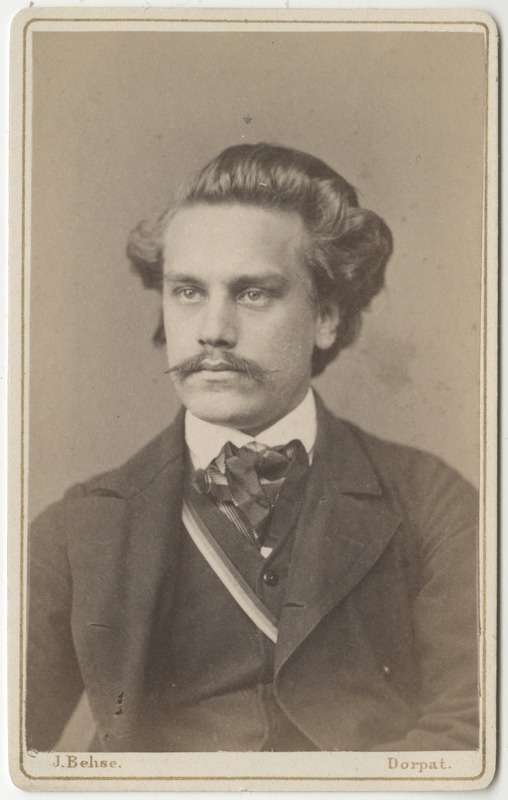 Korporatsioon "Estonia" liige Edmund Adelheim, portreefoto