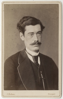 Korporatsioon "Estonia" liige Karl Speyer, portreefoto  duplicate photo