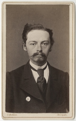 Korporatsioon "Estonia" liige Leonhard Hunnius, portreefoto  duplicate photo