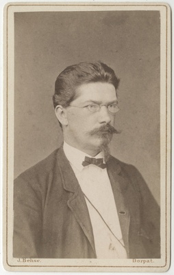 Korporatsioon "Estonia" liige Louis Mickwitz, portreefoto  duplicate photo