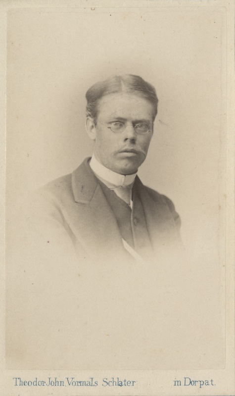 Korporatsioon "Estonia" liige Eduard Louis, portreefoto