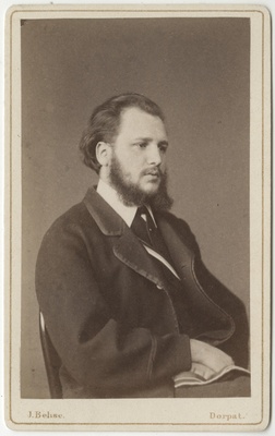 Arvatavasti korporatsioon "Estonia" liige Eduard Pabst, portreefoto  duplicate photo