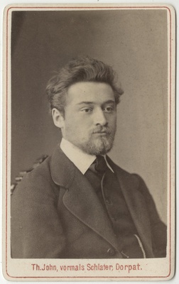 Korporatsioon "Estonia" liige Christlieb Ripke, portreefoto  duplicate photo