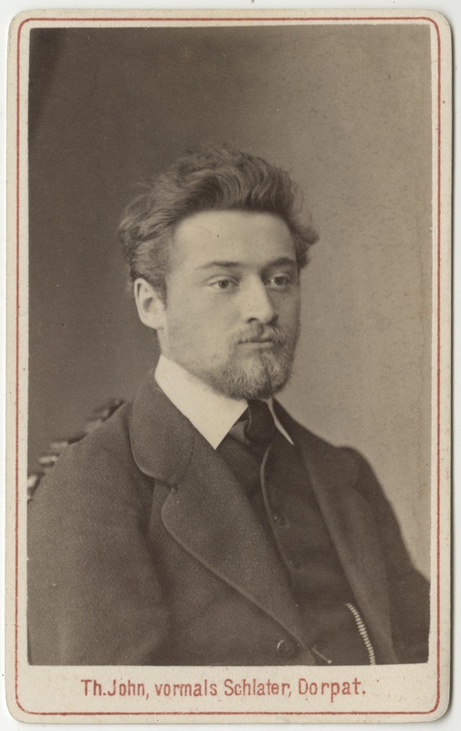 Korporatsioon "Estonia" liige Christlieb Ripke, portreefoto