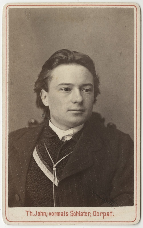 Korporatsioon "Estonia" liige Eugen Erbe, portreefoto