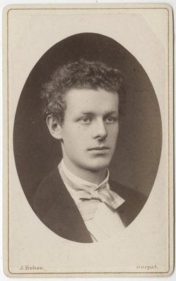 Korporatsioon "Estonia" liige parun Gottlieb Meyendorff, portreefoto  duplicate photo