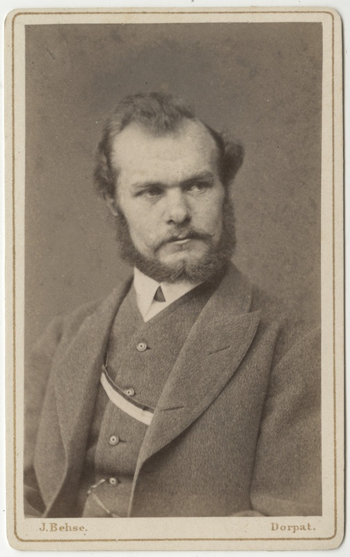 Korporatsioon "Estonia" liige krahv Alexander Cronhjelm (af Hakunge), portreefoto