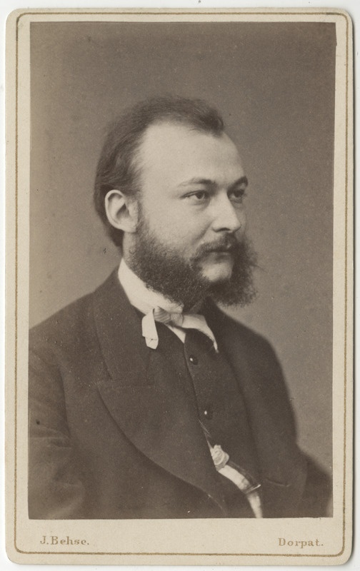 Korporatsioon "Estonia" liige Nikolai Goerz, portreefoto