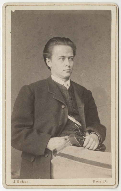 Korporatsioon "Estonia" liige Alexander Selenkoff, portreefoto