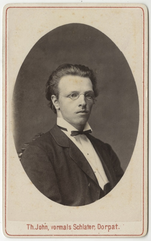 Korporatsioon "Estonia" liige Hermann Haller, portreefoto