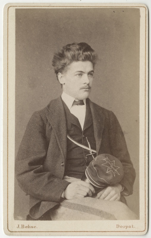 Korporatsioon "Estonia" liige Julius Serck, portreefoto