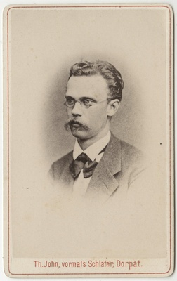 Korporatsioon "Estonia" liige Claudius von Samson-Himmelstiern, portreefoto  duplicate photo