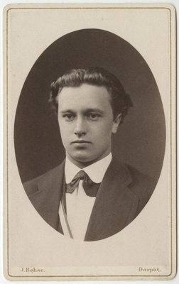 Korporatsioon "Estonia" liige Otto Benecke, portreefoto  duplicate photo