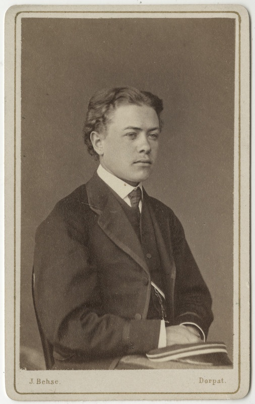 Korporatsioon "Estonia" liige Alexander Veh, portreefoto