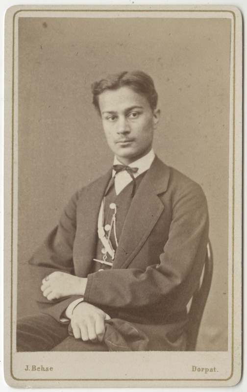 Korporatsioon "Estonia" liige Konstantin von Traubenberg, portreefoto