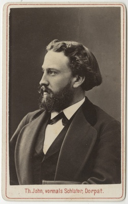 Korporatsioon "Estonia" liige Willibald von Güldenstubbe, portreefoto  duplicate photo