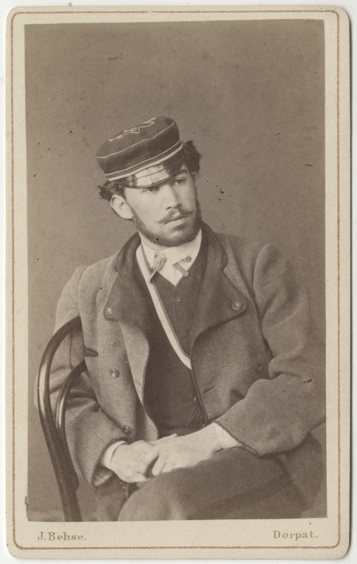 Korporatsioon "Estonia" liige Georg Hoffmann, portreefoto