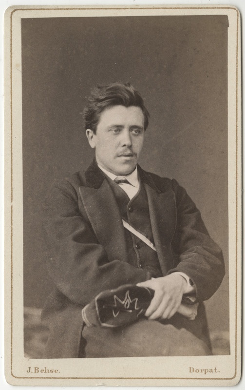 Korporatsioon "Estonia" liige Georg von Falck, portreefoto